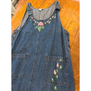Sz L - Vintage 90s Denim Dress